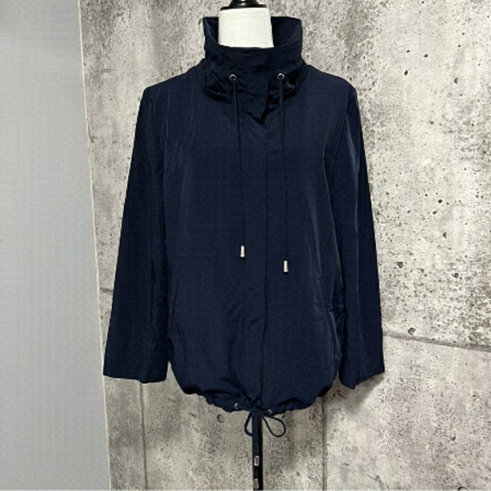 st. John Navy Blue Full Zip Jacket (no hood)